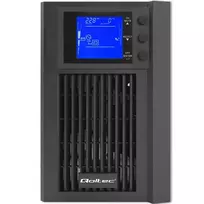 12v pure sine wave - Qoltec 53981 UPS On-line Grynoji sinusinė banga 2kVA 1.6kW LCD USB - 3 nuotrauka