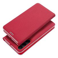 samsung galaxy a51 deklas - Samsung Galaxy A51 LUNA Book Carbon Dėklas Raudonas (Red) - 2 nuotrauka