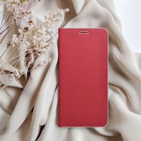 samsung galaxy a51 deklas - Samsung Galaxy A51 LUNA Book Carbon Dėklas Raudonas (Red) - 5 nuotrauka