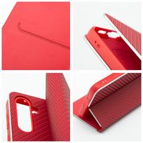 samsung galaxy a51 deklas - Samsung Galaxy A51 LUNA Book Carbon Dėklas Raudonas (Red) - 6 nuotrauka