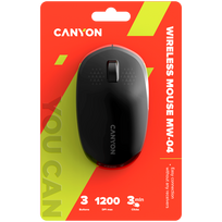 canyon cns - CANYON mouse MW-04 3buttons BT Wireless Black | CNS-CMSW04B - 2 nuotrauka