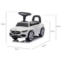 paspiriami automobiliai - Paspiriamas automobilis Milly Mally Mercedes C-Class S, balta (White) - 2 nuotrauka