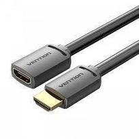 hdmi 4k 60hz - VENTION HDMI MALE/FEMALE 4K/0.5M BLACK AHCBD - 1 nuotrauka
