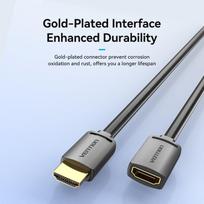 hdmi 4k 60hz - VENTION HDMI MALE/FEMALE 4K/0.5M BLACK AHCBD - 6 nuotrauka