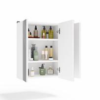 vibro - Pakabinama vonios spintelė Topeshop POLA 3L su veidrodžiu, balta (White) - 2 nuotrauka