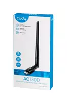 usb network adapter - Cudy WU1400 AirMax AC1300 Wi-Fi USB adapteris Juodas (Black) - 2 nuotrauka