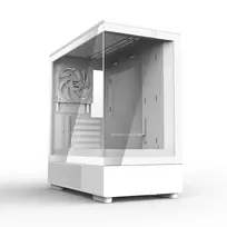 micro atx baltas korpusas - Zalman P10 Micro-ATX Mini Tower, balta (White) - 4 nuotrauka