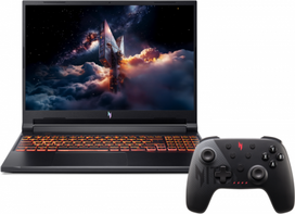 acer nitro v16 - Acer Nitro V 16 AI ANV16-42, AMD Ryzen 7 260, 32 GB, 1 TB, 16", RTX 5070, Juodas (Black) - 1 nuotrauka