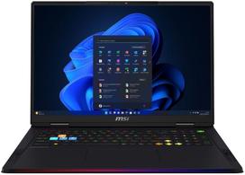 MSI Raider 18 HX AI A2XWIG-886PL, Ultra 9 285HX, 64 GB, 2 TB, 18", RTX 5080, Juodas (Black)