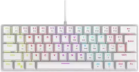 Rampage PLOWERK60 Blue Switch White (Balta)