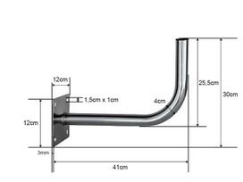 anten tvirtinimo - Antenos tvirtinimas Blow 76-903#, 400 mm x 270 mm, 0.00001 V - 2 nuotrauka
