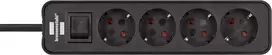brennenstuhl buitinis ilgintuvas - Brennenstuhl ECOLOR Buitinis ilgintuvas 4 lizdų 1,5 m Juodas (Black) - 4 nuotrauka