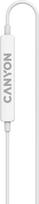 garso ausines - CANYON headphones SEP-6 TYPE-C HiRes sound White | CNS-CEP6W - 2 nuotrauka