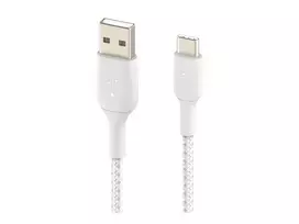 usb c to usb a white - Belkin Braided USB To USB Type-C Cable 1m White - 5 nuotrauka