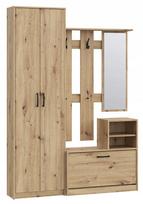 Prieškambario baldų komplektas Forte Niko NIKD01, ąžuolo (Oak)