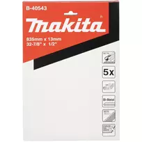 juostinis metalo pjovimo pjuklas - Juostinių staklių pjovimo juosta Makita; 835x13x0,5 mm; 14 TPI; 5 vnt. - 3 nuotrauka
