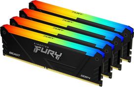 Kingston Fury Beast RGB Juodas (Black) 32GB DDR4 3200MHz CL16 DIMM Kit