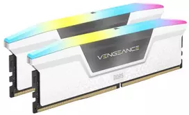 Corsair Vengeance RGB Baltas (White) DDR5 32GB (2x16GB) 6000MHz DIMM CMH32GX5M2B6000C30W