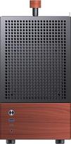 pc case - Jonsbo T6 Mini-Tower, Mini-ITX, Tempered Glass, Medinė - Juodas (Black) - 1 nuotrauka