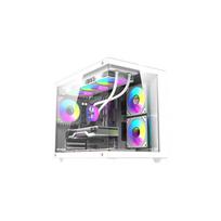 DarkFlash B275 PRO kompiuterio korpusas baltas (White) + 6 ventiliatoriai