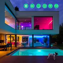 nous - LED juostos komplektas su Bluetooth valdikliu ir maitinimo šaltiniu, RGB, 5m, 24W, TUYA / Smart Life, NOUS - 2 nuotrauka