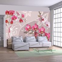 Fototapetas Artgeist Flight Of Pink Orchids XLNEW010190SAM, 175 cm x 245 cm