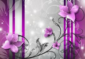Fototapetas Artgeist Violet Buds, 105 cm x 150 cm