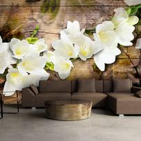 Fototapetas Artgeist Freesia On Wood XLNEW011433SAM, 175 cm x 245 cm