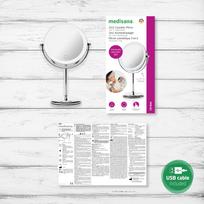 kosmetinis veidrodis su led pastatomas - Medisana 2in1 stovintis kosmetinis veidrodis CM 844 - 3 nuotrauka
