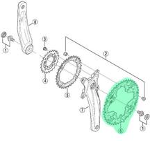 shimano alivio fc 44t - Shimano Alivio FC-M430-8 Chainring 44T Black - 2 nuotrauka