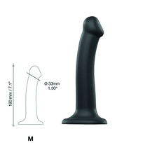 dildo 18 - Strap-On-Me Semi-Real.Dildo M Black realistiškas dildo - 3 nuotrauka