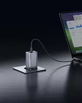 3 in 1 usb c - Anker Prime Charger 100W GaN 2xUSB-C 1xUSB-A Sidabrinis (Silver) - 3 nuotrauka
