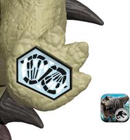 zaislinis dinozauras - Žaislinė figūrėlė Mattel Jurassic World Rebirth Wild Roar Ankylosaurus, ruda/žalia/oranžinė - 4 nuotrauka