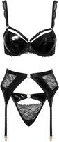metaliniai ziedai - Cottelli lingerie Bra Set 85B/L Seksuali liemenėlė - 4 nuotrauka