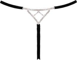 stringai moterims - Cottelli lingerie String Rhinestones S-L kelnaitės, stringai - 3 nuotrauka