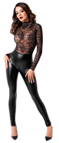 kombinezonas moterims - Noir Jumpsuit Lace L glaustinukė - 5 nuotrauka