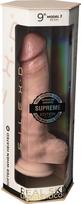 falo imitatoriai - Silexd Prem. Real Skin Model 1 9" realistiškas dildo - 2 nuotrauka