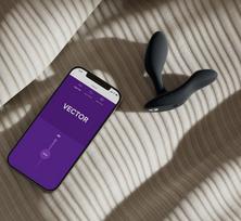 vibro - We-Vibe Vector+ Royal Blue Vibruojantis analinis dildo - 5 nuotrauka