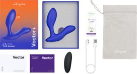 vibro - We-Vibe Vector+ Royal Blue Vibruojantis analinis dildo - 7 nuotrauka