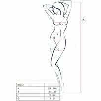 bodziai - Kūno kojinė Passion BS032, juoda - 3 nuotrauka