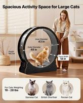kates ratas - Vevor katės bėgimo ratas 120 cm juodas (Black) - 11 nuotrauka