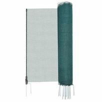 plastikine tinklo tvora - Laikina tvora su stulpais VEVOR, 1,2 x 20 m, žalia (Green) - 3 nuotrauka