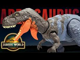 zaislinis dinozauras - Žaislinė figūrėlė Mattel Jurassic World Rebirth Wild Roar Abelisaurus, pilka - 8 nuotrauka