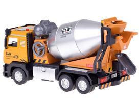 zaislinis automobilio modelis - JOKOMISIADA Betono maišyklė su garsu ir šviesa, ZA5010, Sidabrinė/Geltona (Silver/Yellow) - 7 nuotrauka