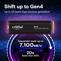 crucial 4tb - Crucial SSD P310 4TB PCie 4.0 NVMe w/Heatsink | CT4000P310SSD5  | 0649528946218 - 5 nuotrauka