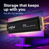 crucial 4tb - Crucial SSD P310 4TB PCie 4.0 NVMe w/Heatsink | CT4000P310SSD5  | 0649528946218 - 6 nuotrauka