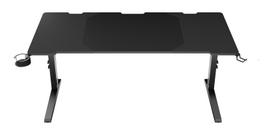 rgb stalas - Kompiuterinių žaidimų stalas reguliuojamo aukščio Genesis Holm Modular 160, 160 cm x 75 cm, 70 - 90 cm, juoda sp. - 4 nuotrauka