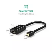 mini dp displayport adapteris - UGREEN mini DisplayPort - HDMI Adapter 4K (Black) - 2 nuotrauka