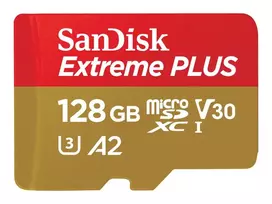 sd korteles 8gb - SanDisk Extreme Plus 128GB microSDXC A2 C10 V30 UHS-I + SD Adapter - 2 nuotrauka