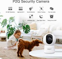 wifi tiltas - Arenti P2Q 4MP Indoor UHD Pan-Tilt Wi-Fi - 2 nuotrauka